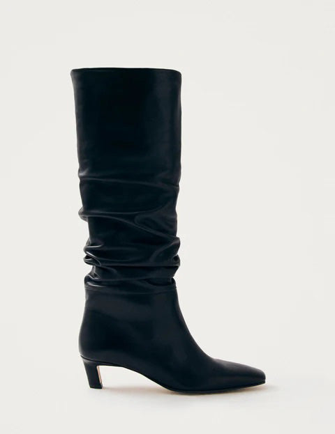 Kalila Black Leather Boots