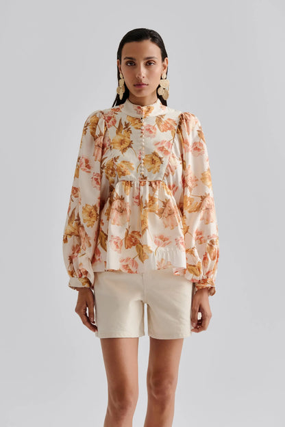 PERNILLA BLOUSE CREAM PEONY