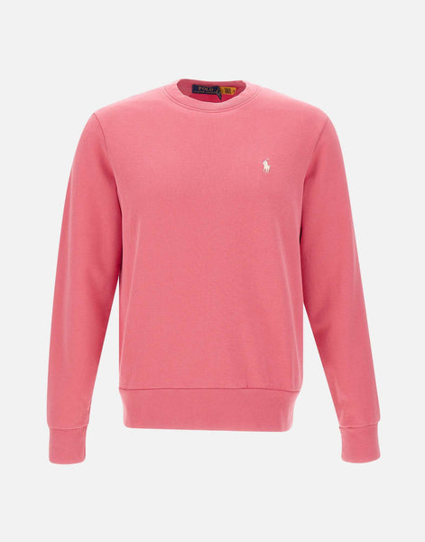 LONG SLEEVE CREW NECK SWEATSHIRT PALE RED