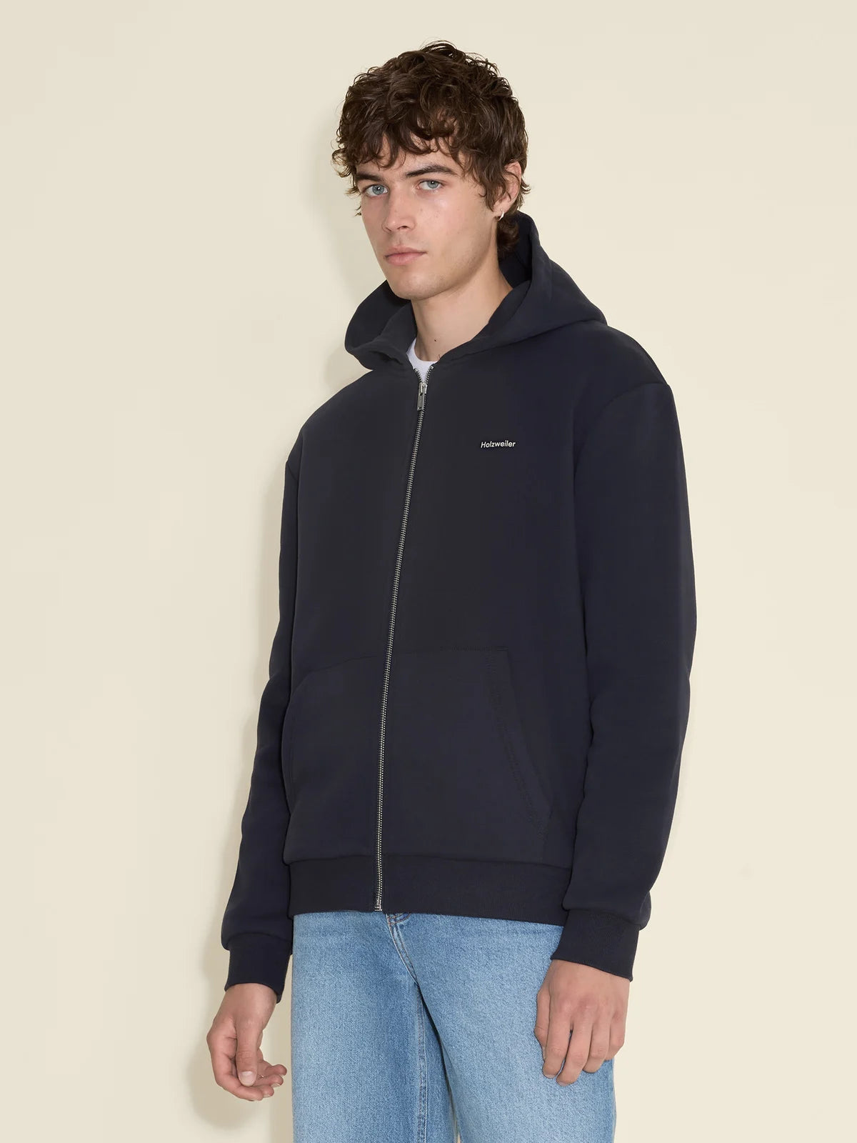 M REGULAR ZIP HOODIE DARK NAVY