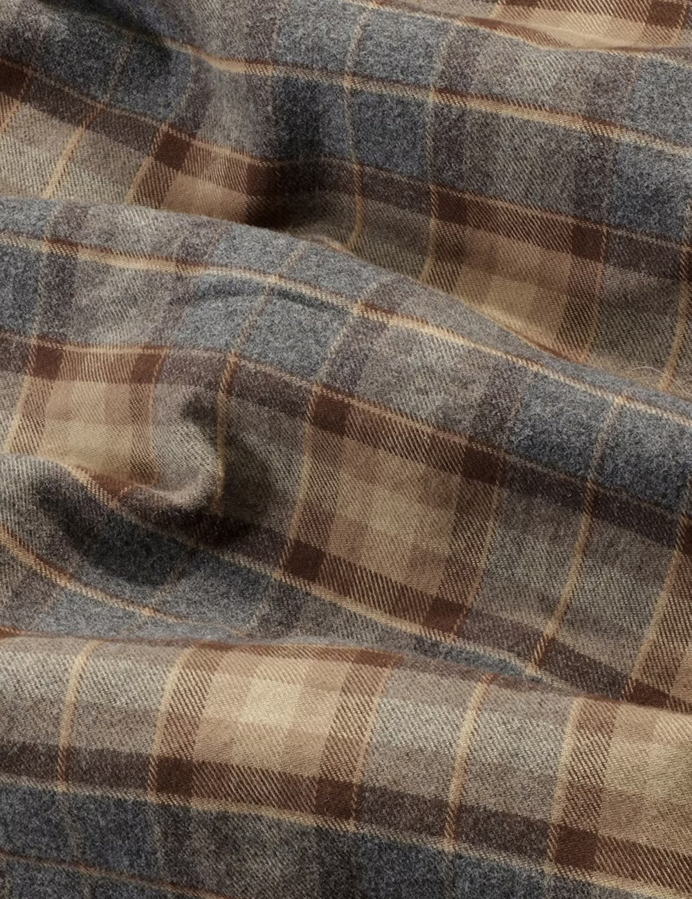 DEON 5465 FLANNEL SHIRT BROWN CHECK