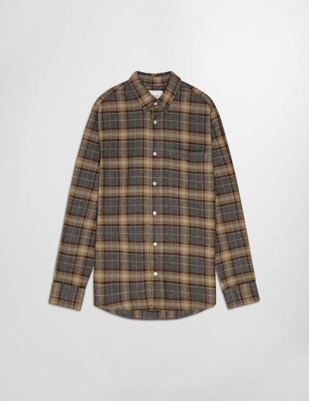 DEON 5465 FLANNEL SHIRT BROWN CHECK