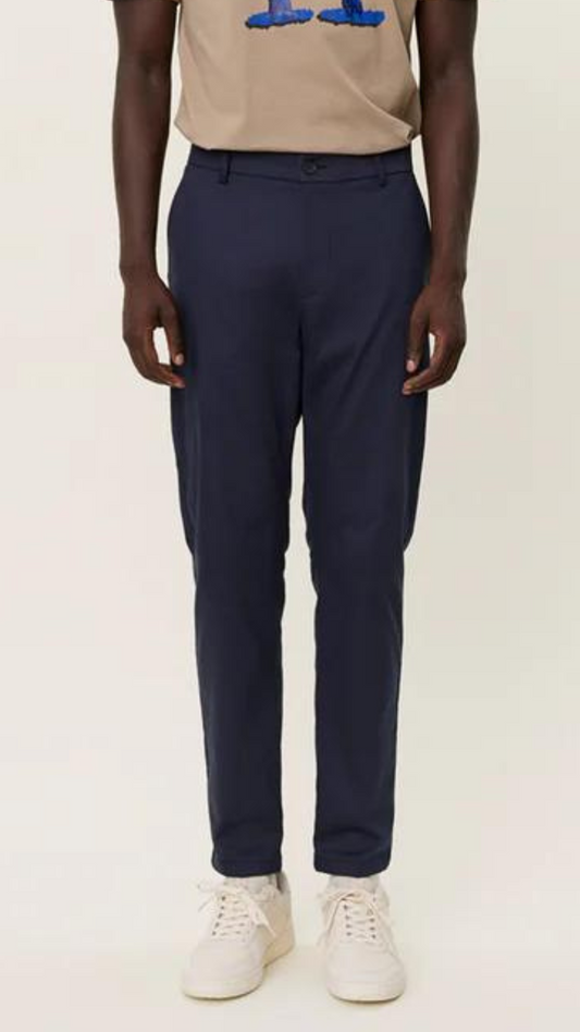 COMO REG COTTON SUIT PANTS DARK NAVY