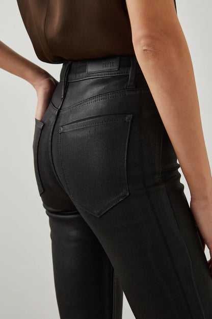 LARCHMONT SKINNY COATED NOIR