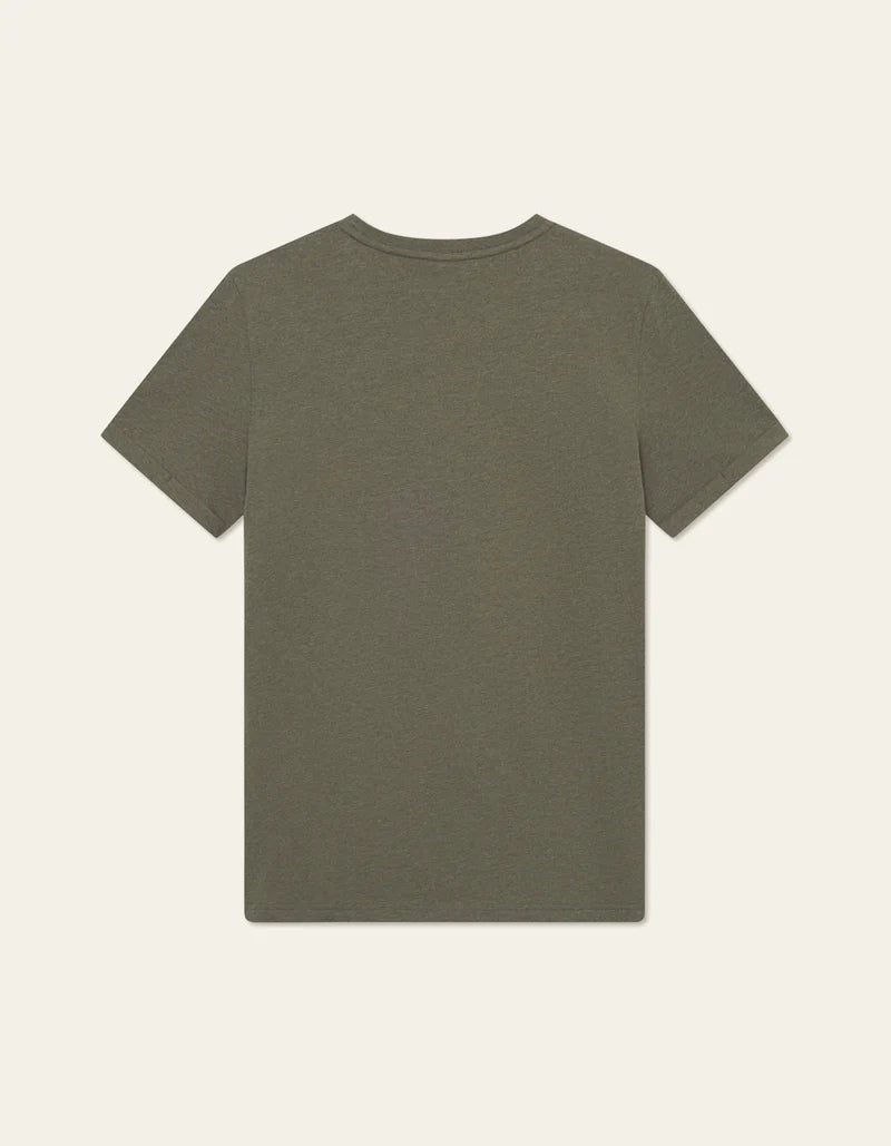 NØRREGAARD TONAL T-SHIRT FOREST GREEN MELANGE