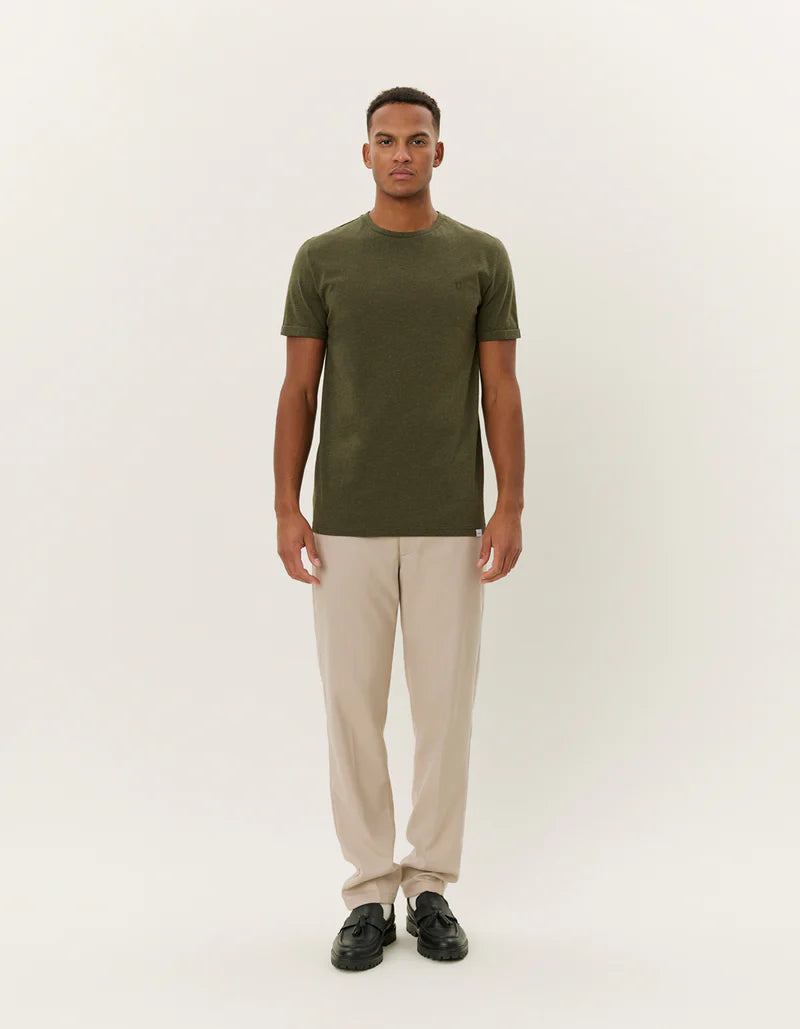 NØRREGAARD TONAL T-SHIRT FOREST GREEN MELANGE