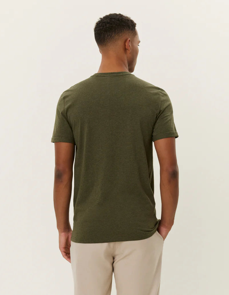 NØRREGAARD TONAL T-SHIRT FOREST GREEN MELANGE