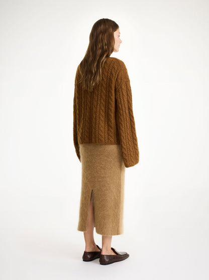 CIERRA CABLE-KNIT BISON