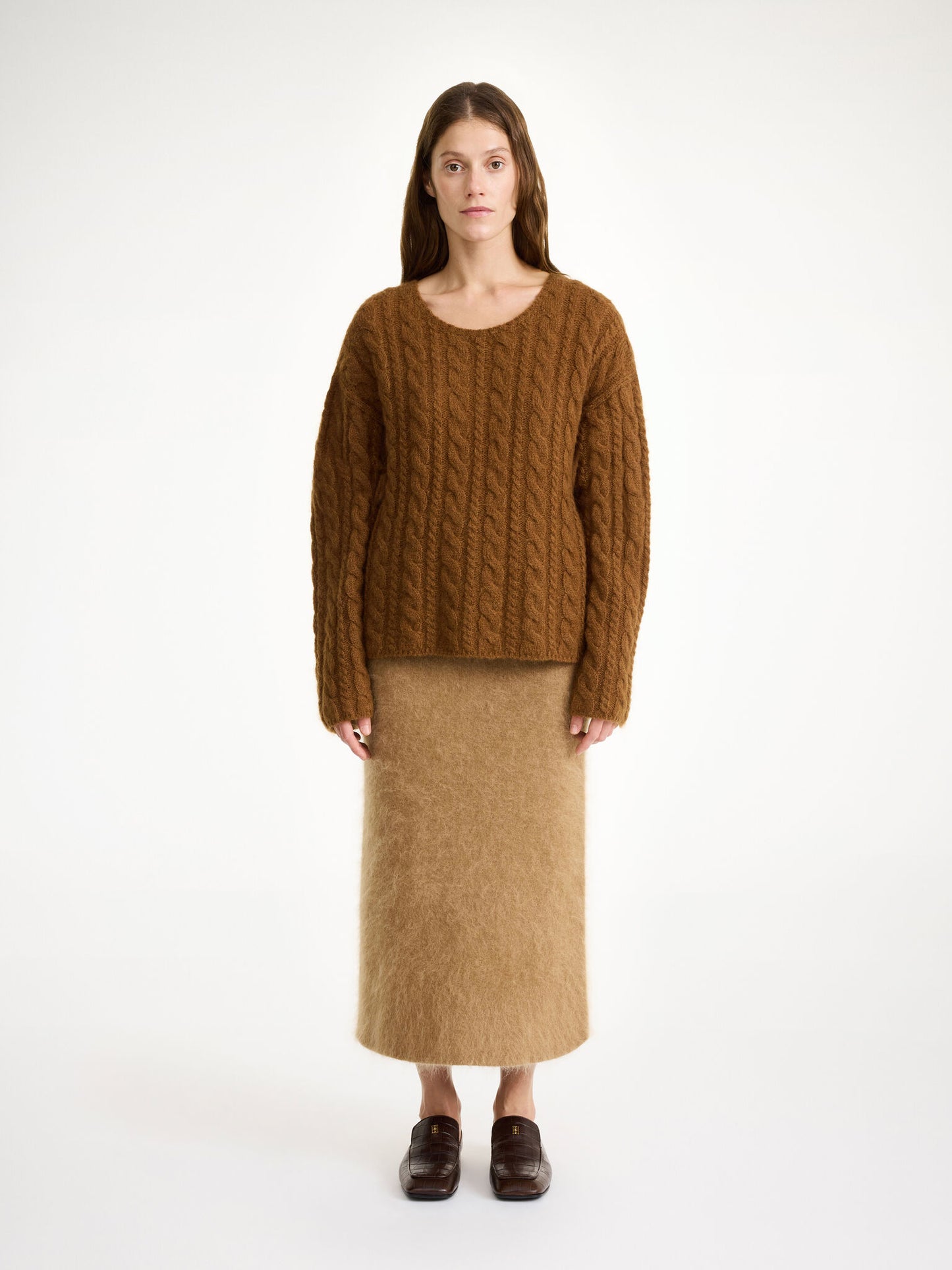 CIERRA CABLE-KNIT BISON