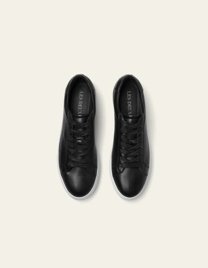 THEORDOR LEATHER SNEAKER BLACK/WHITE