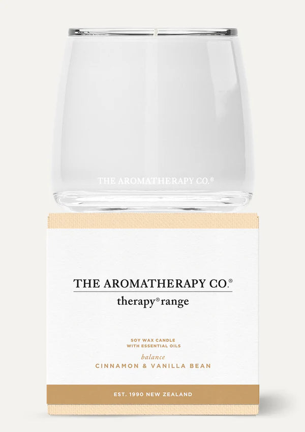 THERAPY CANDLE BALANCE CINNAMON & VANILLA BEAN 80g