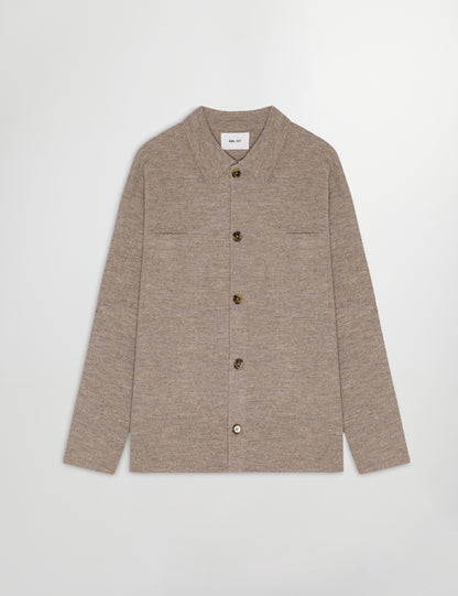 JONAS 6398 WOOL OVERSHIRT KHAKI