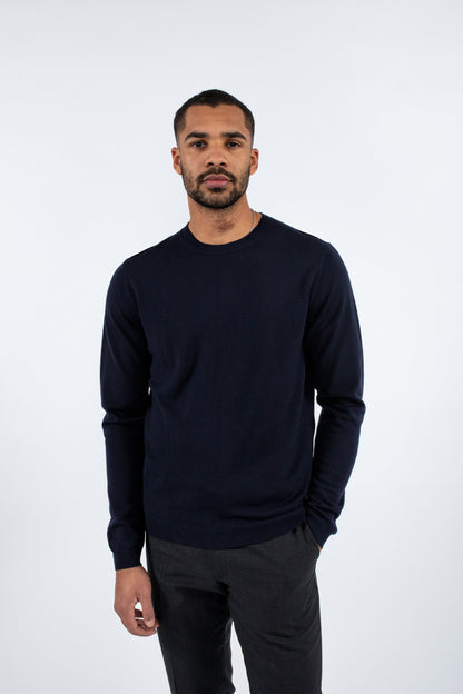 MILANO CREWNECK NAVY BLAZER