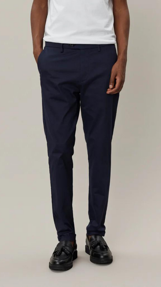 COMO COTTON SUIT PANTS DARK NAVY