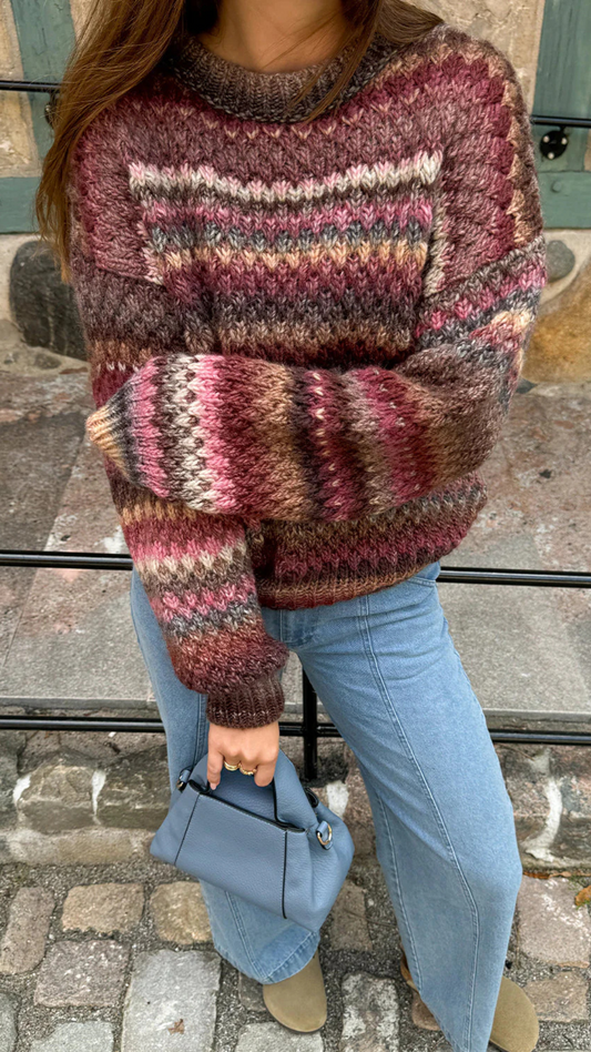 GIO KNIT SWEATER RUST MIX