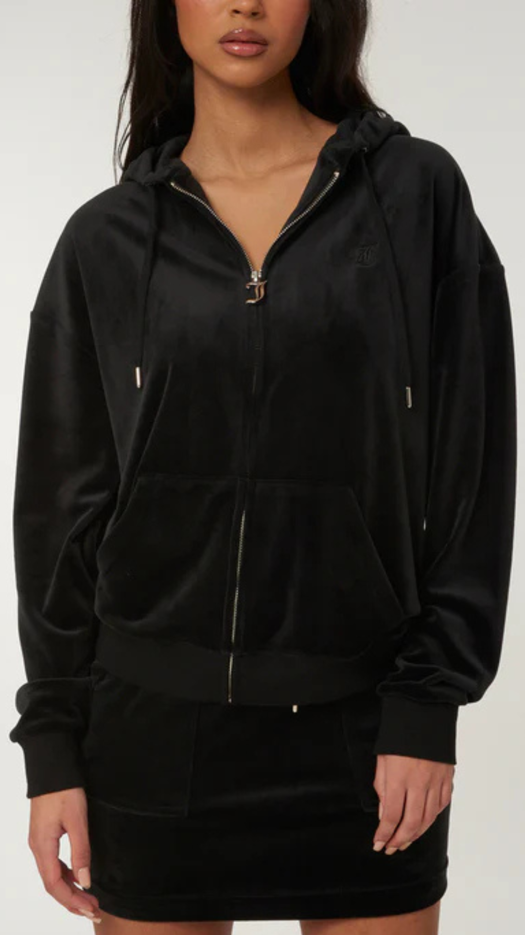 HALAN OVERSIZED ZIP HOODIE BLACK