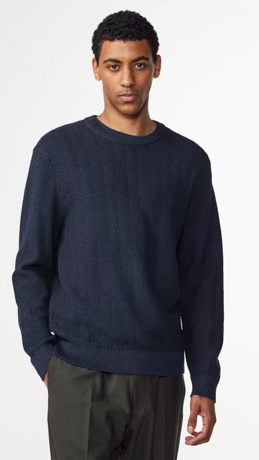 PETE SWEATER 6600 NAVY MELANGE