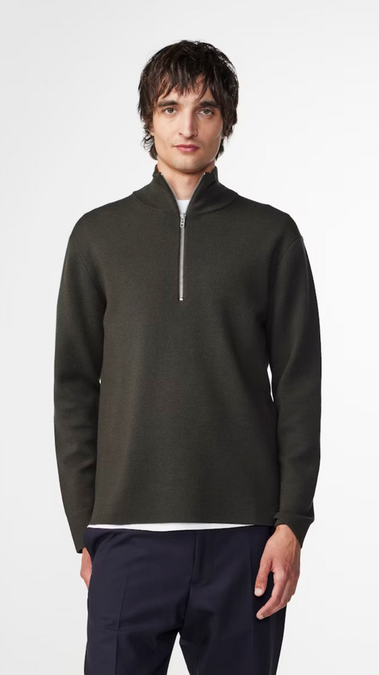 HARALD HALF ZIP 6530 DARK ARMY