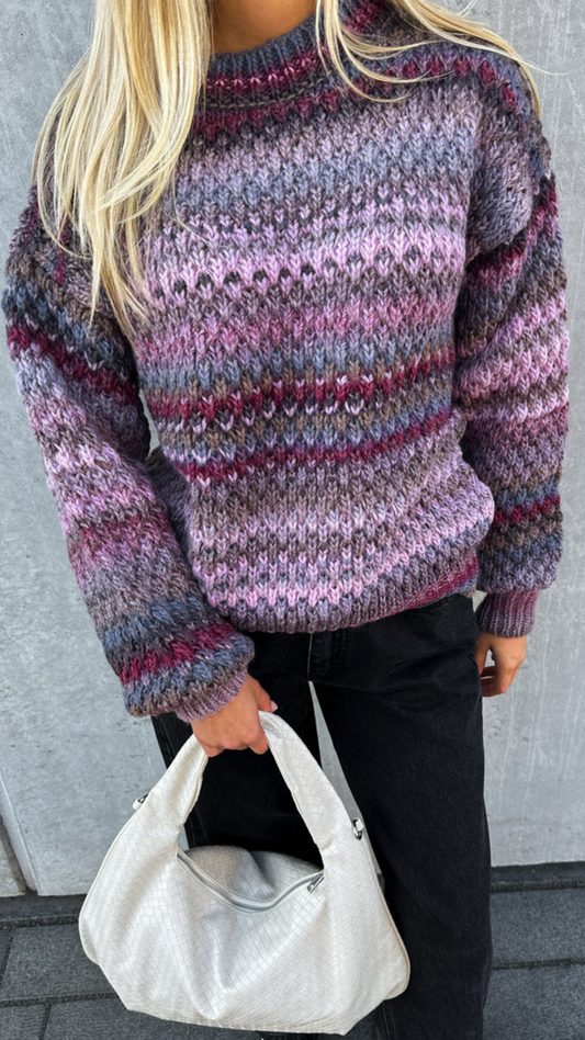 GIO KNIT SWEATER SOFT BLUSH MIX