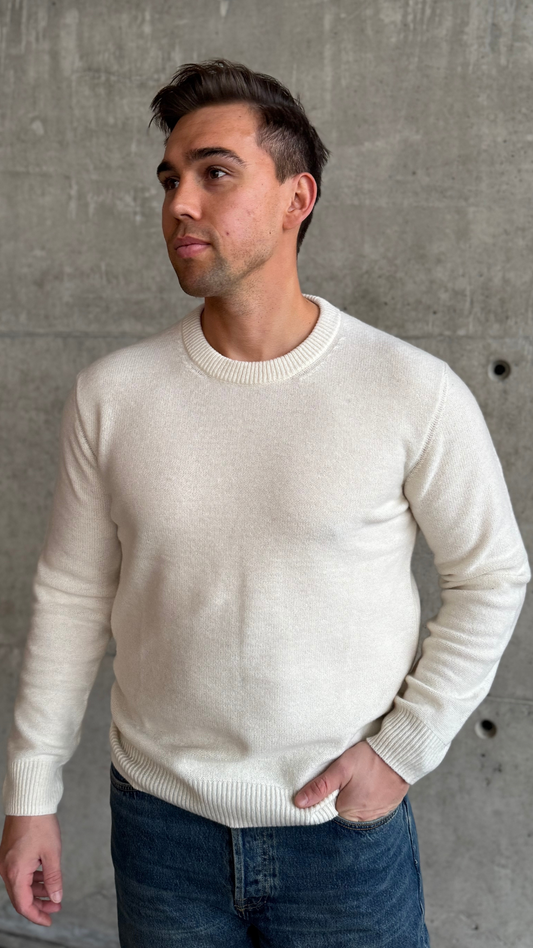 NIGEL 6585 WOOL SWEATER ECRU