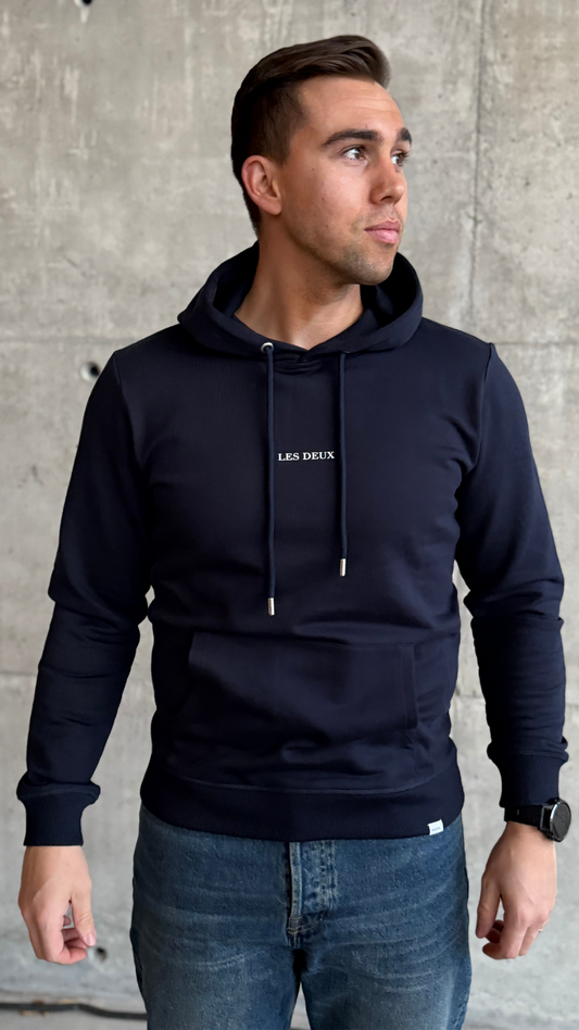 LENS HOODIE DARK NAVY/WHITE