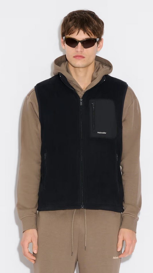 DOVRE FLEECE VEST BLACK