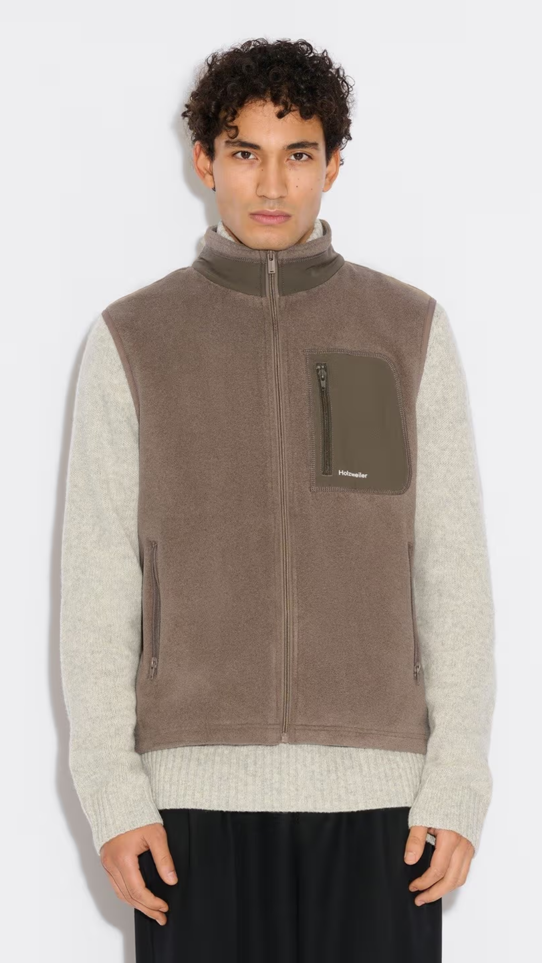 DOVRE FLEECE VEST TAUPE