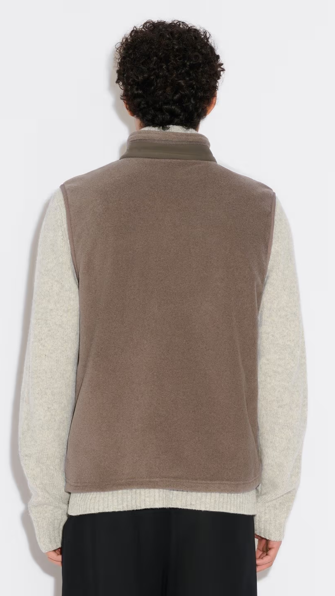 DOVRE FLEECE VEST TAUPE