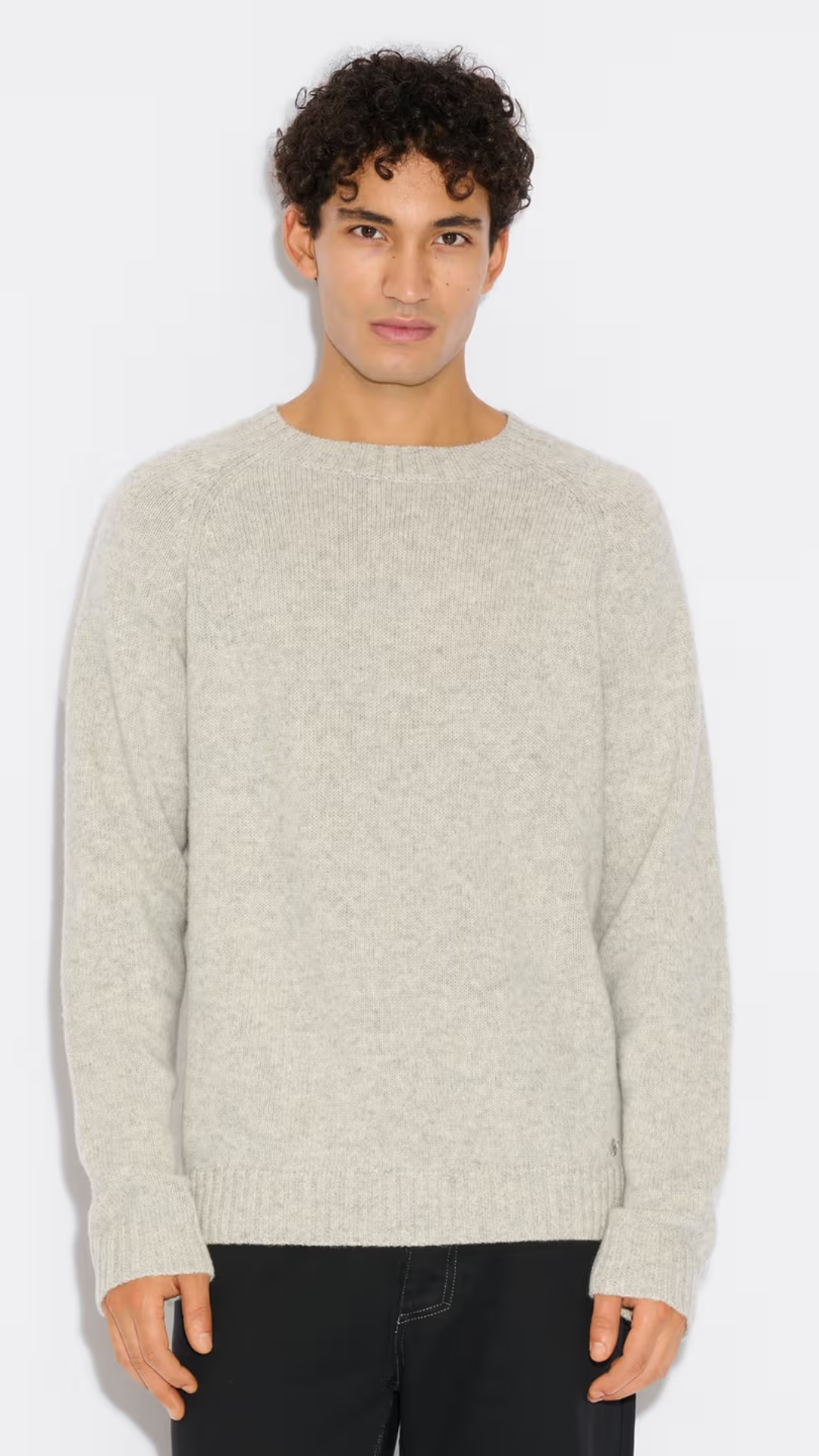 M. WOOL SWEATER LT. GREY