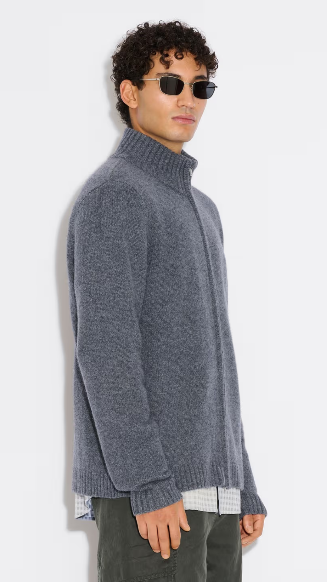 ATLANTIC WOOL CARDIGAN BLUE