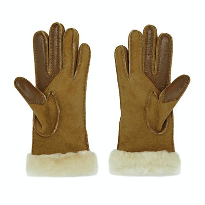 SEAMED TECH GLOVES BROWN