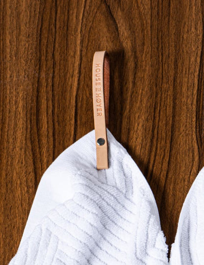 2-pack Leather towel hangers